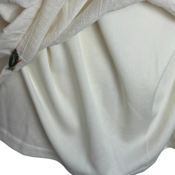 Anthropologie Fig and Flower Floral Embroidered
Top boho size M babydoll - Picture 7 of 10